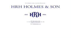 Desktop Screenshot of hrhholmes.co.uk