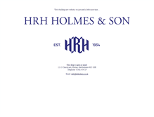 Tablet Screenshot of hrhholmes.co.uk
